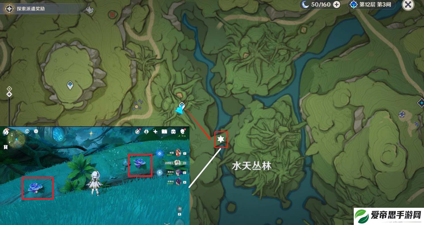 原神树王圣体菇采集路线图分享2023