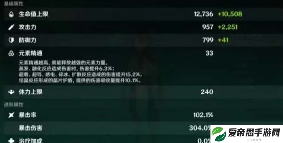 原神魈毕业面板属性一览