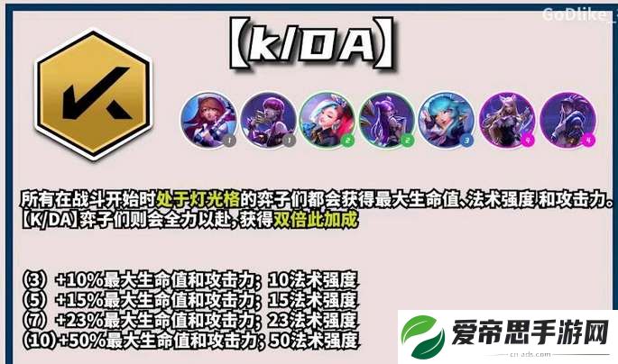 云顶之弈s10kda羁绊效果一览