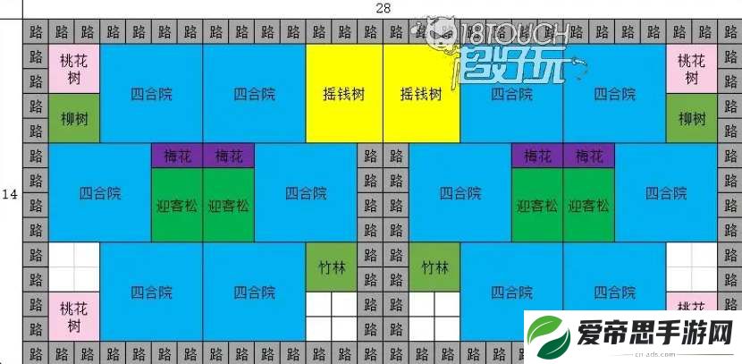 蓬莱镇游戏道路规划布局图分享