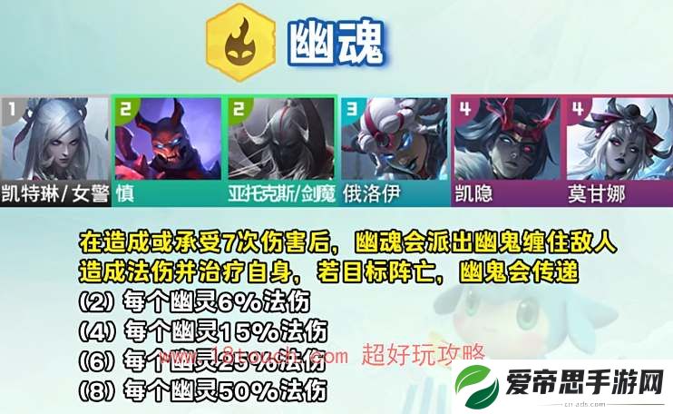 云顶之弈s11幽魂羁绊效果介绍