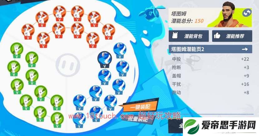 全明星街球派对塔图姆潜能天赋加点攻略