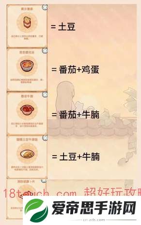 我的休闲时光游戏好味食堂菜谱大全