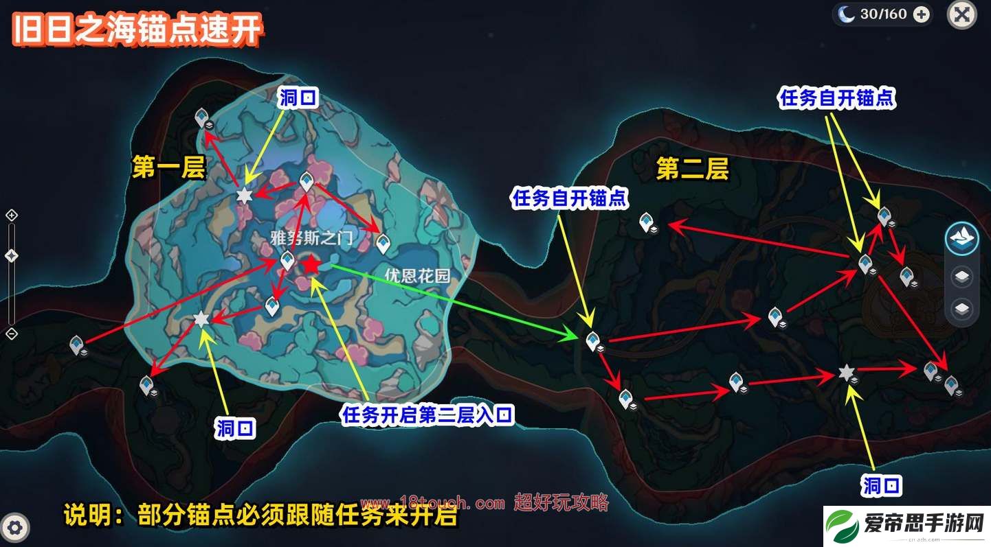 原神4.6传送锚点开图路线一览