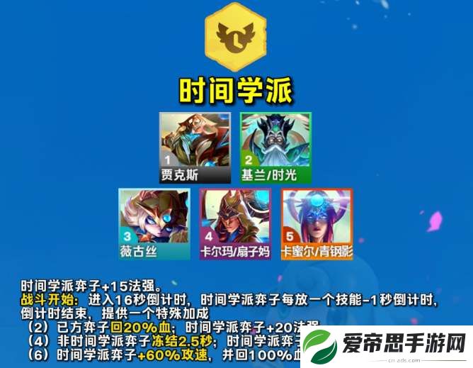 云顶之弈s12时间学派羁绊介绍