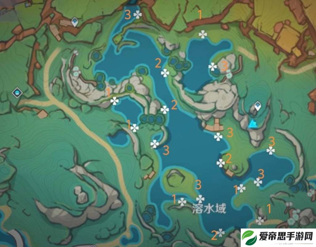 原神浪沫羽鳃高效采集路线图